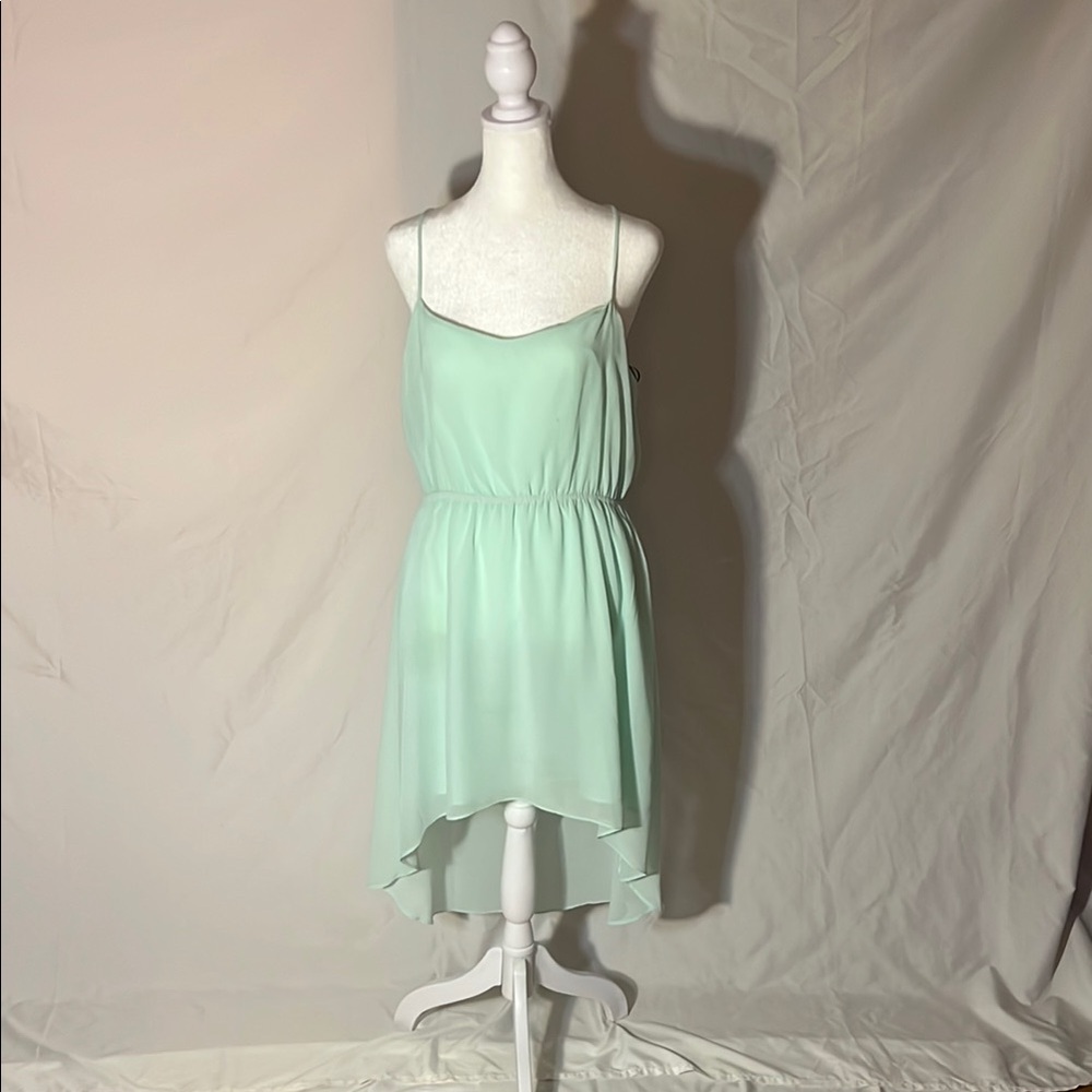 Mint Green High Low Dress